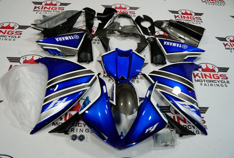 Yamaha YZF-R1 (2009-2011) Blue, Silver & White Fairings
