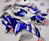 Blue, White, Silver and Black Fairing Kit for a 2008, 2009, 2010, 2011, 2012, 2013, 2014, 2015 & 2016 Yamaha YZF-R6 motorcycle