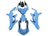 Yamaha R1 Fairings (2020-2025) Light Blue, Black at KingsMotorcycleFairings.com