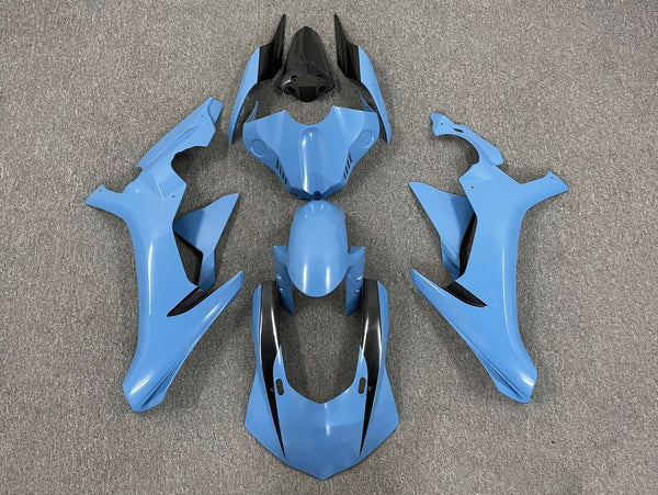 Yamaha YZF-R1 Fairings (2020-2025) Light Blue, Black at KingsMotorcycleFairings.com