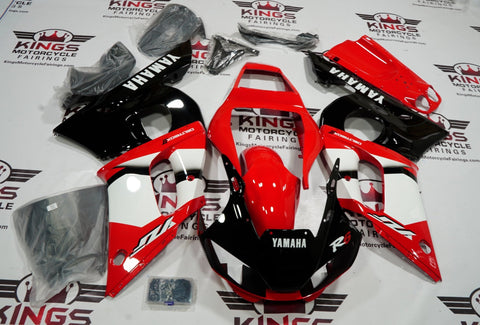 Yamaha YZF-R6 Fairings (1998-2002) Red, Black & White Deltabox at KingsMotorcycleFairings.com