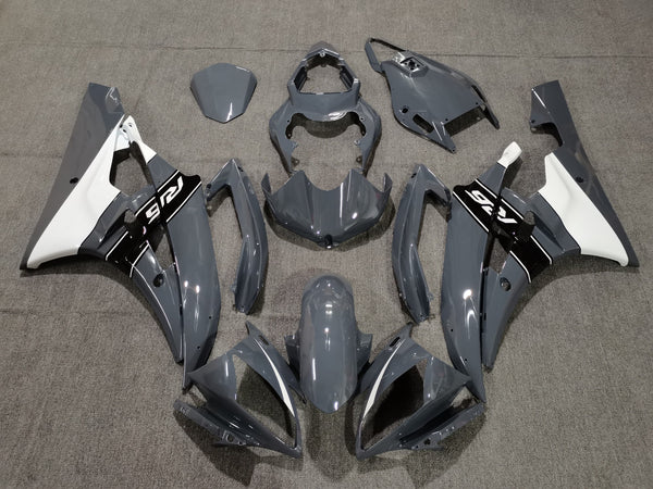 Yamaha YZF-R6 Fairings (2006-2007) Nardo Gray, Black, White at KingsMotorcycleFairings.com