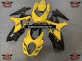 Yellow, Black and Silver Fairing Kit for a 2007 & 2008 Suzuki GSX-R1000 motorcycle