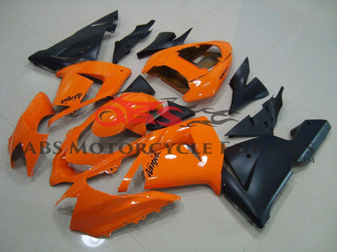 Kawasaki ZX10R (2004-2005) Orange & Black Fairings