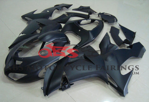 Matte Black Fairing Kit for a 2006 & 2007 Kawasaki ZX-10R motorcycle