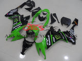 Kawasaki Ninja ZX10R (2008-2010) Black & Green Monster Energy Fairings