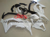 White Fairing Kit for a 2011, 2012, 2013, 2014 & 2015 Kawasaki Ninja ZX-10R motorcycle.