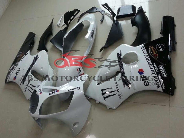 Kawasaki Ninja ZX12R Fairings (2000-2001) White Monster
