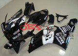 Black and White West Fairing Kit for a 2003 & 2004 Kawasaki ZX-6R 636 motorcycle