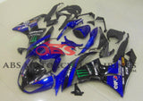 Blue and Black Monster Energy Fairing Kit for a 2009, 2010, 2011 & 2012 Kawasaki Ninja ZX-6R 636 motorcycle