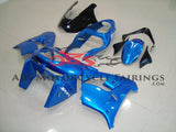 Blue fairing kit for a 2002 and 2003 Kawasaki ZX-9R motorcycle