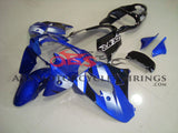 Blue, Black and White fairing kit for a 1998 and 1999 Kawasaki ZX-9R motorcycle