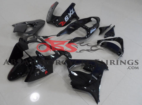 Kawasaki ZX-9R Fairings (1998-1999) Black at KingsMotorcycleFairings.com