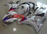 White, Blue, Red and Silver Fairing Kit for a 2012, 2013, 2014, 2015 & 2016 Honda CBR1000RR motorcycle
