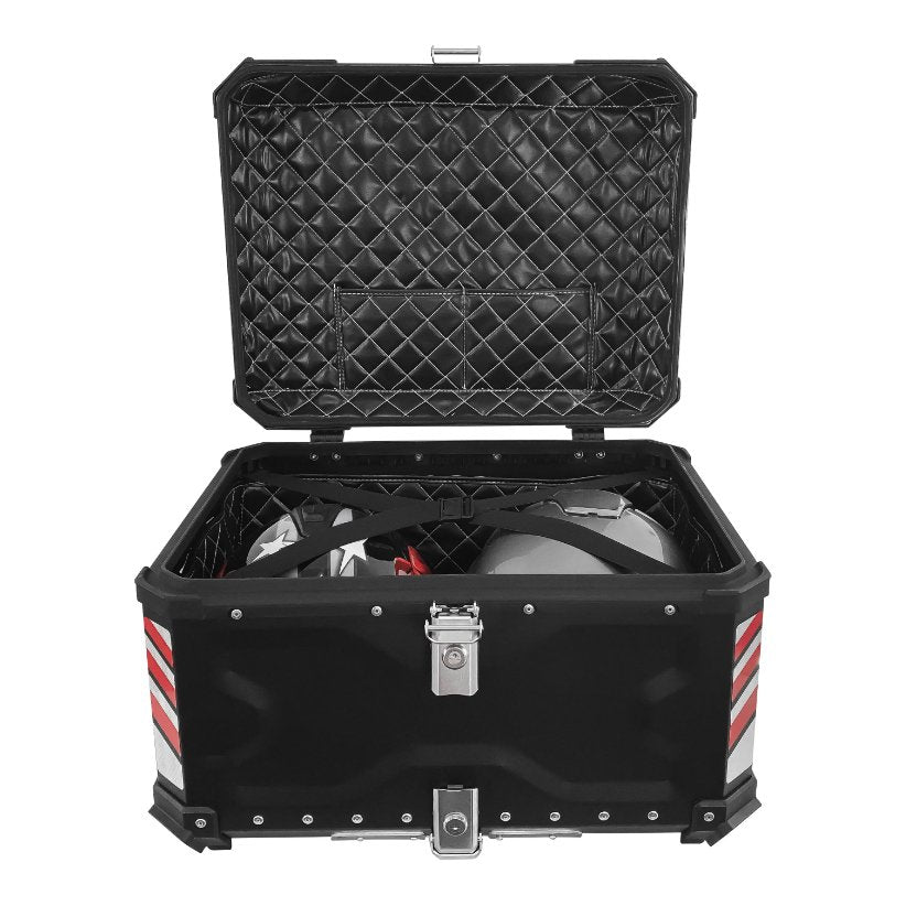Aluminum Alloy Motorcycle Top Case – 28L, Waterproof, Quick Release, Universal Fit For Most Bikes