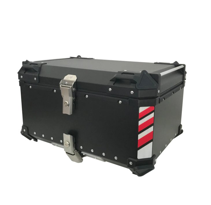 Motorcycle Top Box - Black Red 85 Liter | Kings