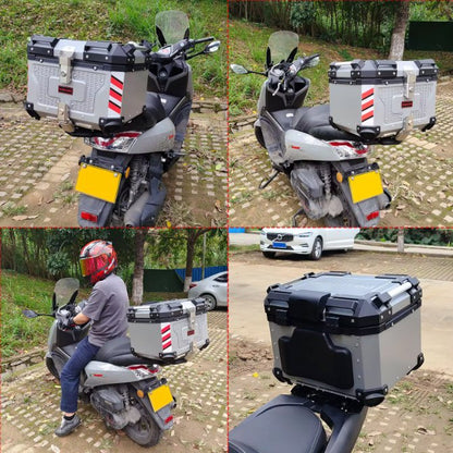 45L Aluminum Motocycle Top Box Storage at KingsMotorcycleFairings.com