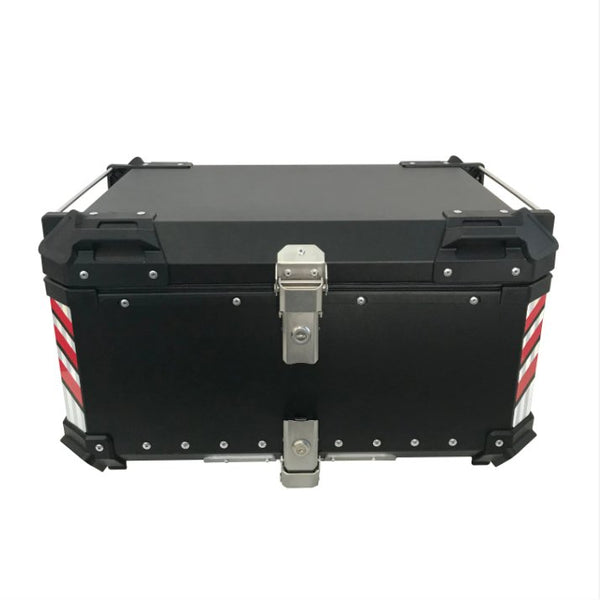 Motorcycle Top Box - Black Red 65 Liter | Kings