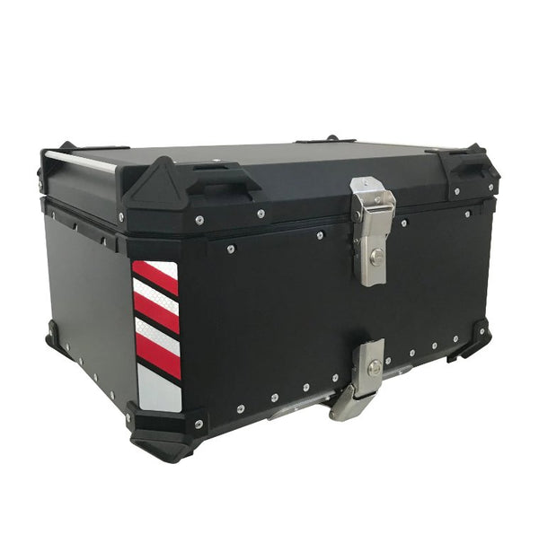 Motorcycle Top Box - Black Red 65 Liter | Kings