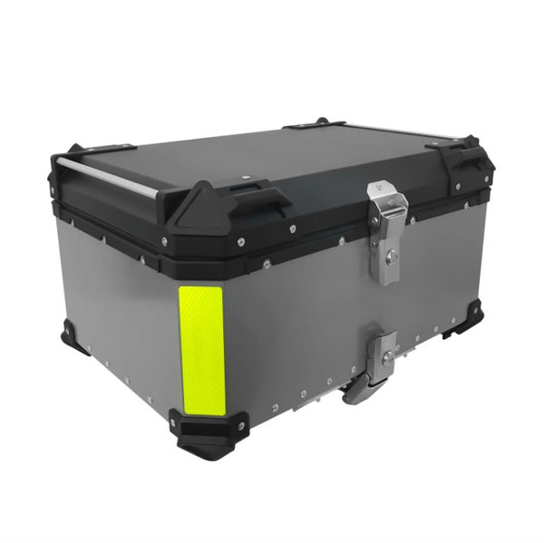 Motorcycle Top Box - Silver Neon 65 Liter | Kings