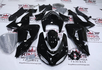 All Black Kawasaki ZX10R Fairings (2006-2007) from KingsMotorcycleFairings.com