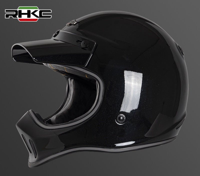 All Black RHKC Motorcycle Helmet