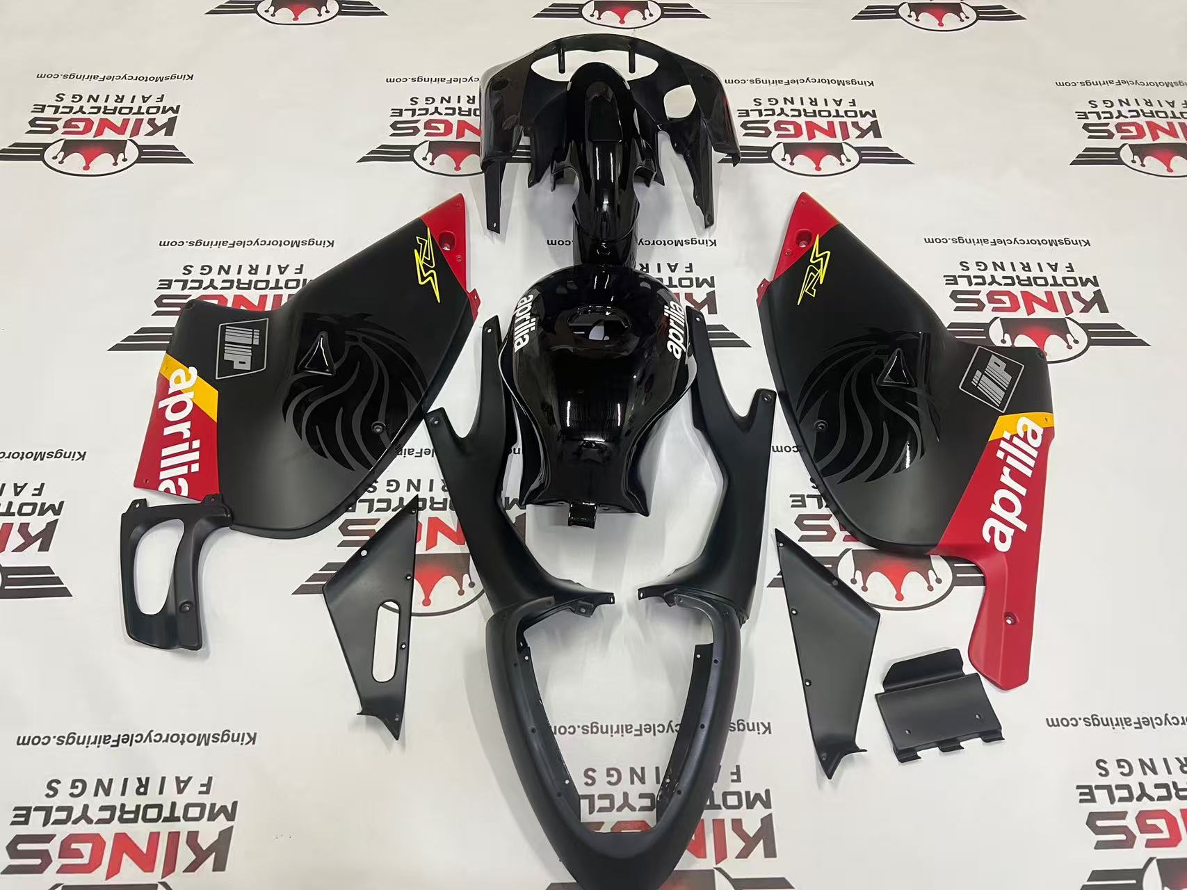 Aprilia RS125 Fairing Set (2000-2005) Black, Matte Black, Yellow, Red at KingsMotorcycleFairings.com