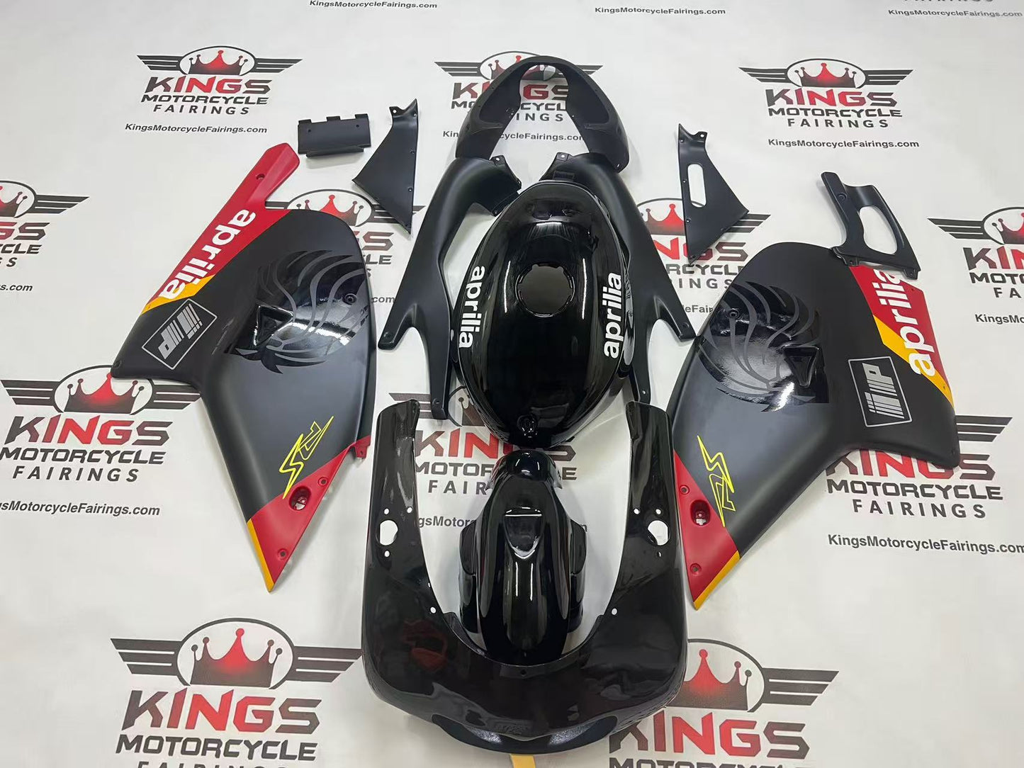Aprilia RS125 Fairings (2000-2005) Black, Matte Black, Yellow, Red at KingsMotorcycleFairings.com