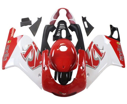 Aprilia RS125 Fairings (2000-2005) Red, White at KingsMotorcycleFairings.com