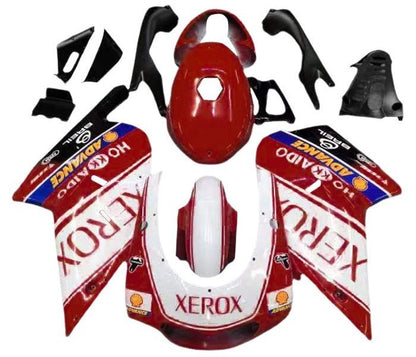 Aprilia RS125 Fairing set (2000-2005) White, Red Xerox at KingsMotorcycleFairings.com