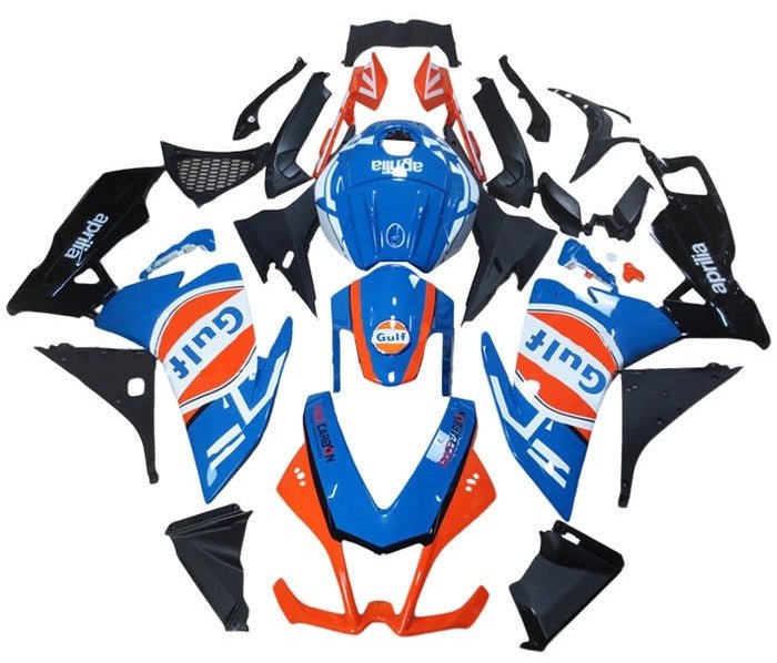 Aprilia RS4 125 Fairings (2012-2016) Blue, Orange, White, Gulf at KingsMotorcycleFairings.com