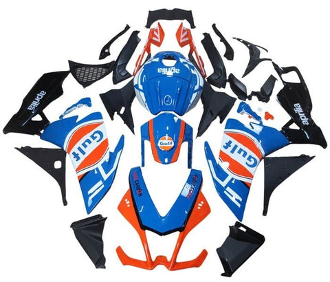 Aprilia RS4 125 Fairings (2012-2016) Blue, Orange, White, Gulf at KingsMotorcycleFairings.com