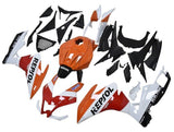Aprilia RS4125 Fairings (2012-2016) Orange, White, Red, Repsol at KingsMotorcycleFairings.com