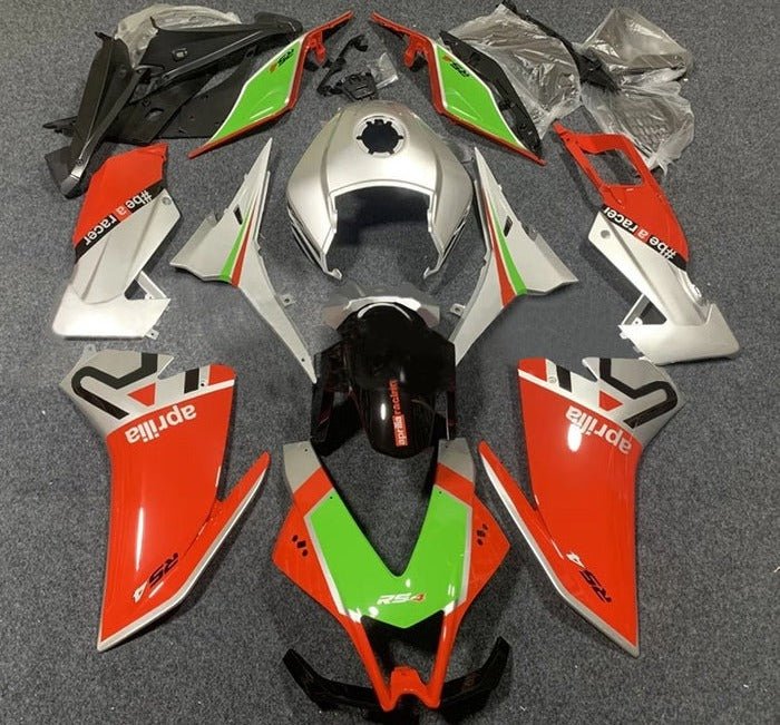 Aprilia RS4 125 Fairings (2012-2016) Red, Silver, Green at KingsMotorcycleFairings.com