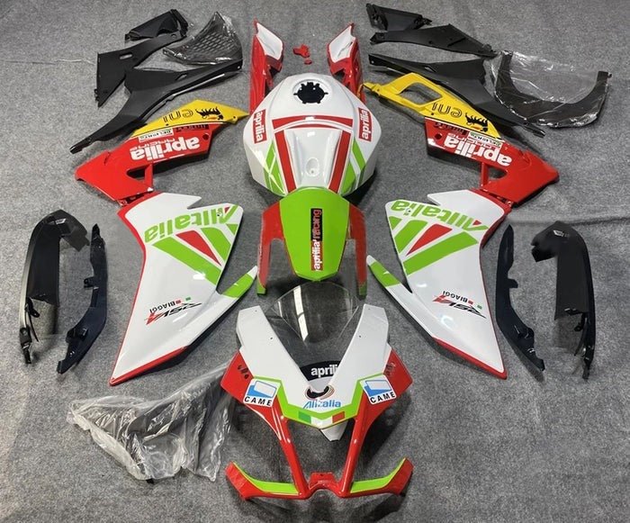 Aprilia RS4 125 Fairings (2012-2016) White, Red, Green at KingsMotorcycleFairings.com
