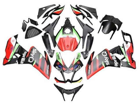 Aprilia RS4 50 Fairings (2012-2016) Matte Black, Red, Green, White at KingsMotorcycleFairings.com