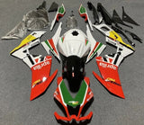 Aprilia RS4 50 Fairings (2012-2016) Red, White, Green at KingsMotorcycleFairings.com