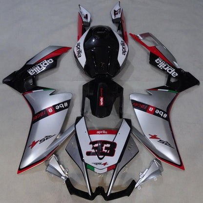 Aprilia RS4 50 Fairings (2012-2016) Silver, Red, Black at KingsMotorcycleFairings.com