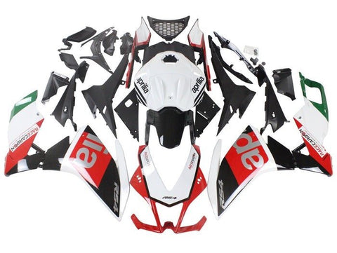 Aprilia RS4 50 Fairings (2012-2016) White, Black, Red at KingsMotorcycleFairings.com