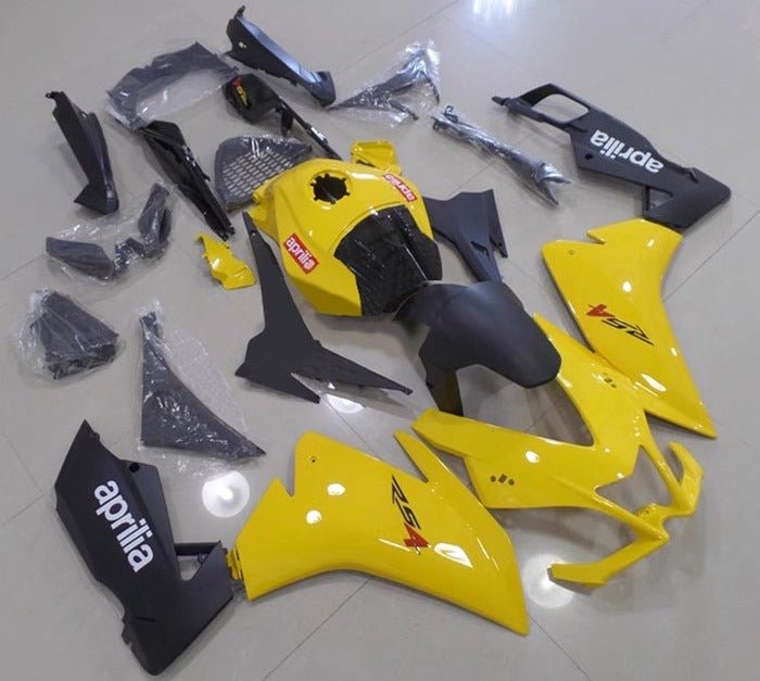 Aprilia RS4 50 Fairings (2012-2016) Yellow, Black at KingsMotorcycleFairings.com