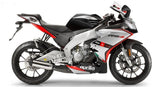 Aprilia RS4 50 (2012-2016) Black, Silver, Red at KingsMotorcycleFairings.com