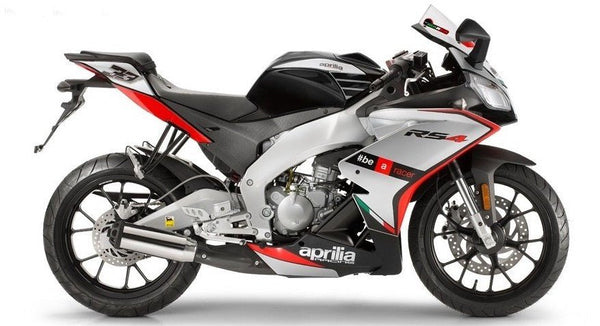 Aprilia RS4 50 (2012-2016) Black, Silver, Red at KingsMotorcycleFairings.com