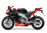 Aprilia RS4 50 (2012-2016) Matte Black, Gloss Red at KingsMotorcycleFairings.com