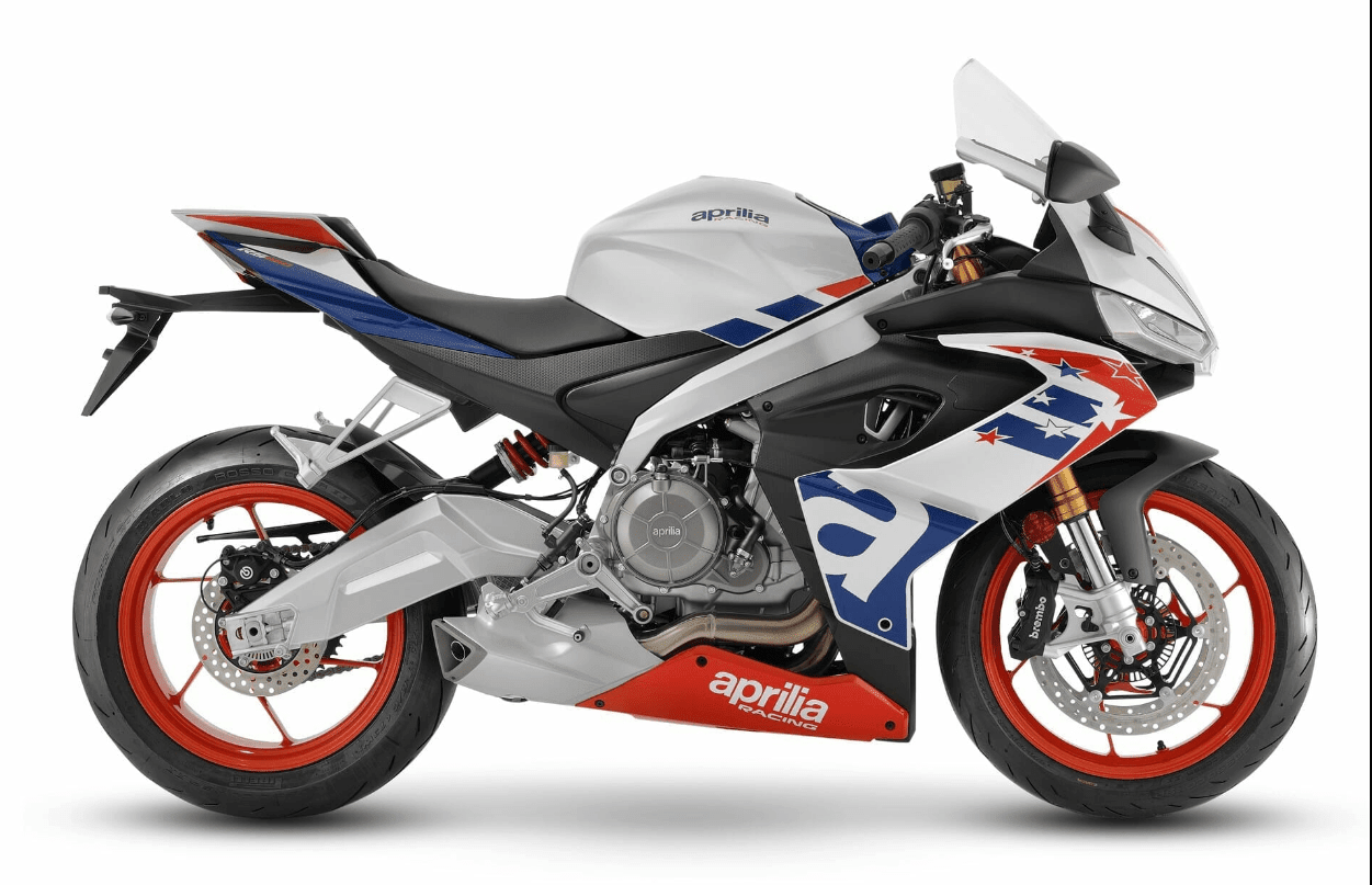 Aprilia RS660 Fairing Kit (2020-2024) White, Blue, Red, Stars from KingsMotorcycleFairings.com