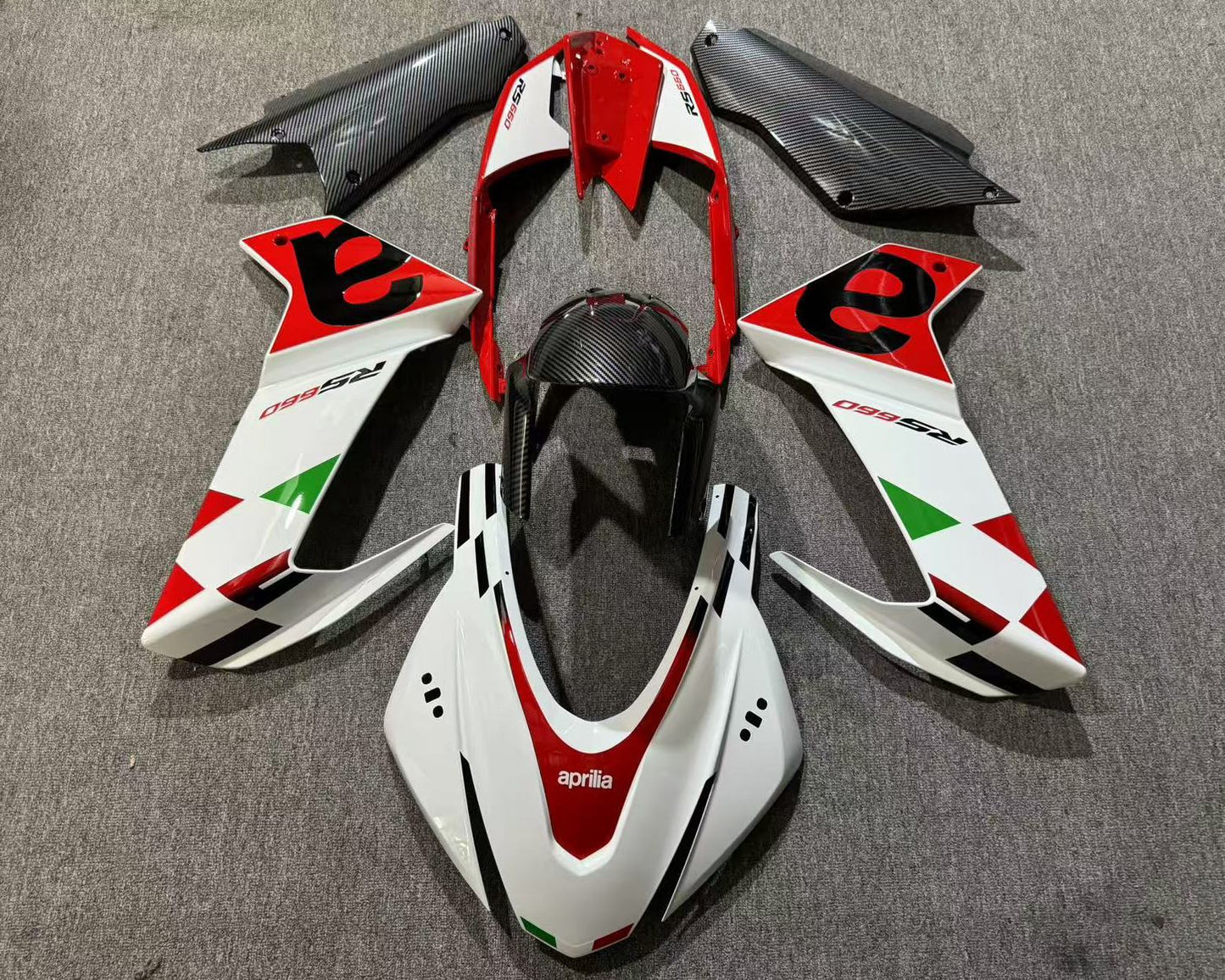 Aprilia RS660 Fairing kit (2020-2024) White, Red, Black, Green at KingsMotorcycleFairings.com