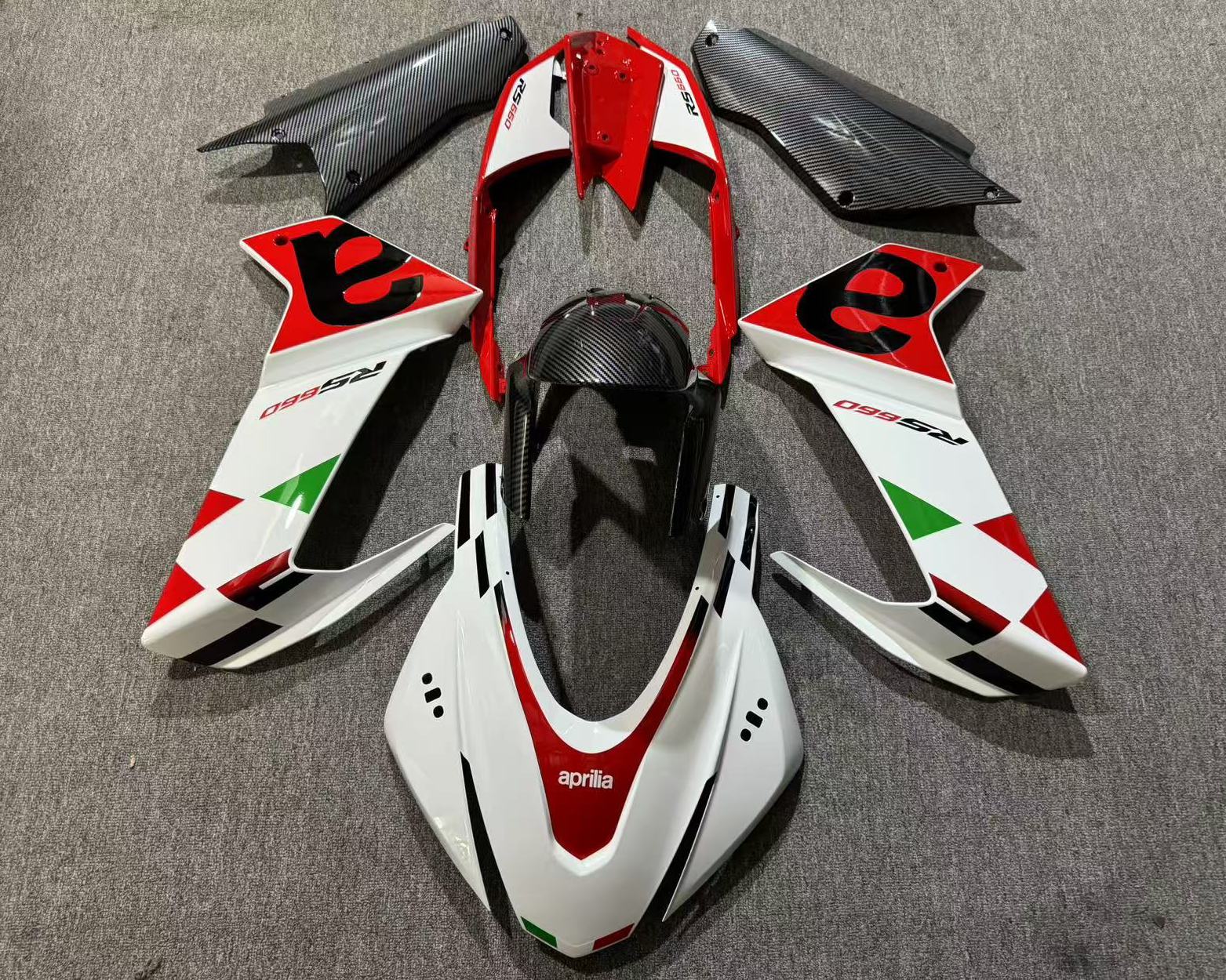 Aprilia RS660 Fairing kit (2020-2024) White, Red, Black, Green at KingsMotorcycleFairings.com