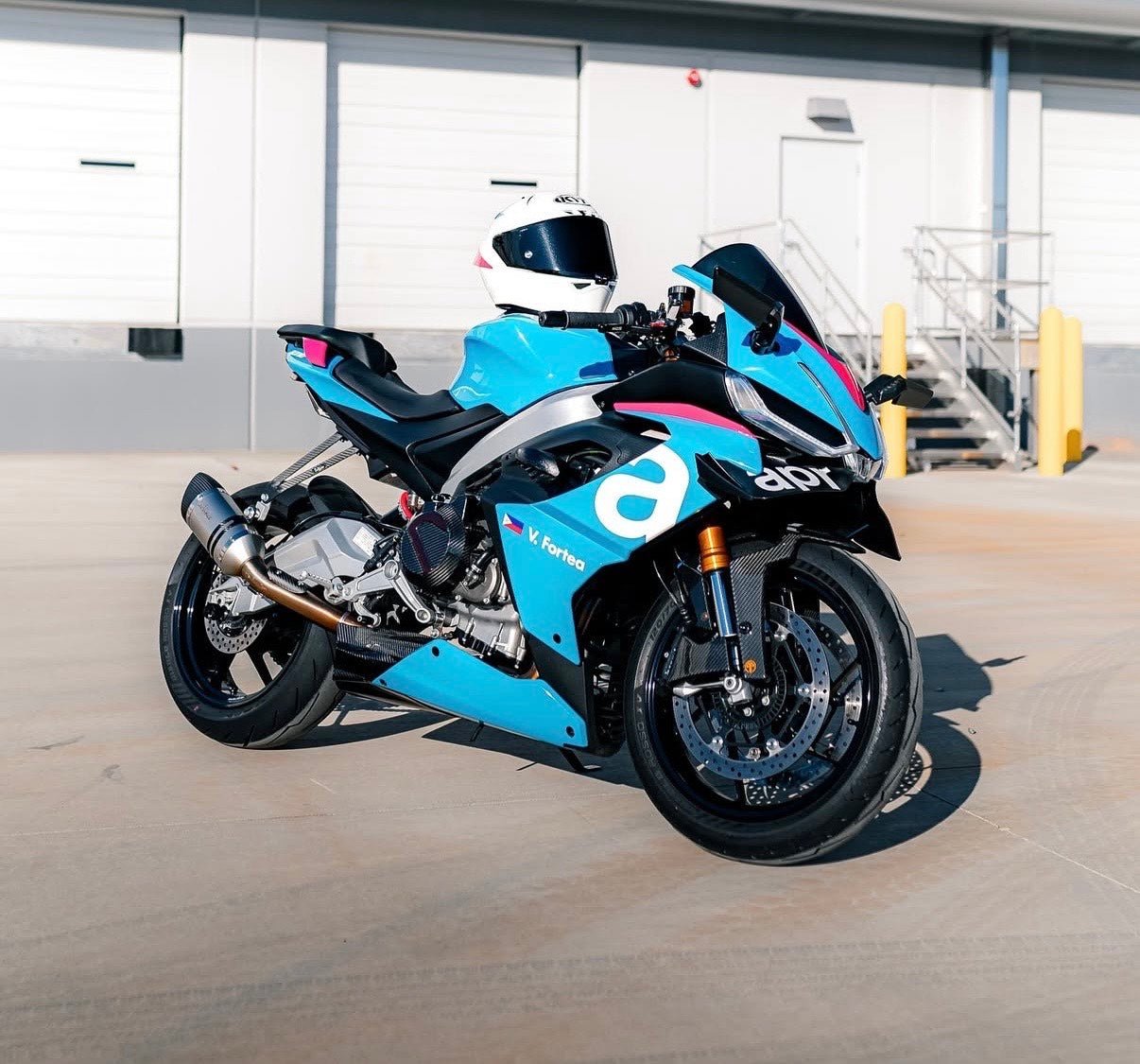Aprilia RS660 Fairings (2020-2024) Blue, Black, Pink at KingsMotorcycleFairings.com