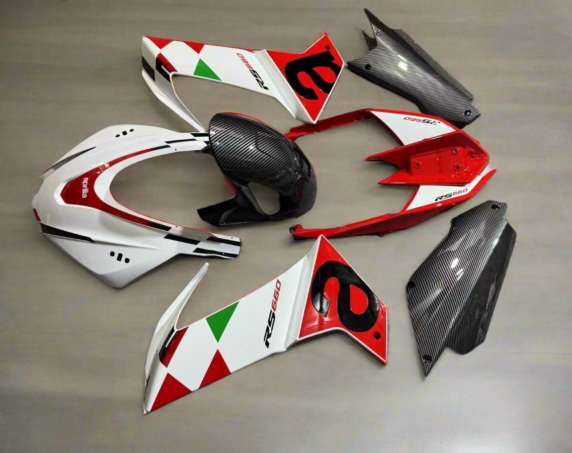Aprilia RS660 Fairing set (2020-2024) White, Red, Black, Green at KingsMotorcycleFairings.com