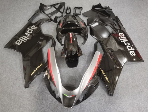 Aprilia RSV1000R Fairings (2003-2006) Black, Red, Silver at KingsMotorcycleFairings.com