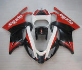 Aprilia RSV1000R Fairings (2003-2006) Black, White, Red at KingsMotorcycleFairings.com